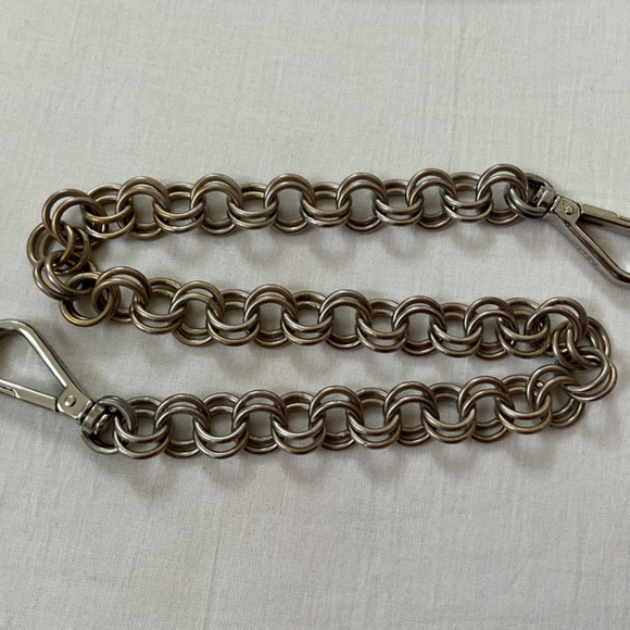 PRADA Vintage Camoscio Suede Metal Sound Bag Red - Picture 10 of 14